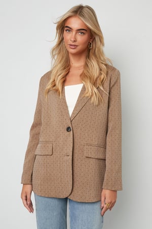 Rhinestone Striped Blazer h5 Picture6